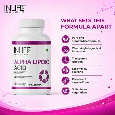 INLIFE Alpha Lipoic Acid 300mg Capsules 120's - Multi-Vitamins