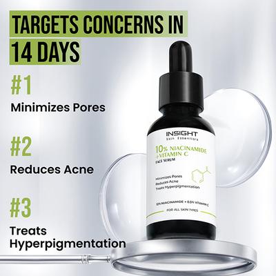 Insight Cosmetics 10% Niacinamide Vitamin C Face Serum 30 ml - Face Serum