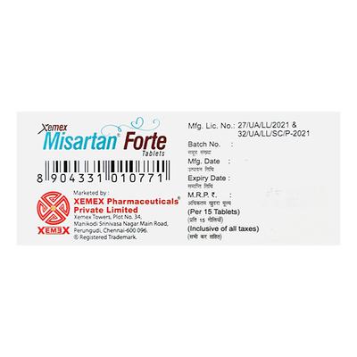 MISARTAN FORTE Tablet 15's - Hypertension-Ang