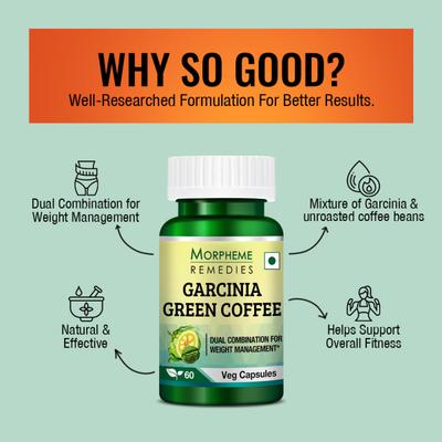 Morpheme Remedies Garcinia Green Coffee 500mg Extract 60's - Green/Herbal Teas