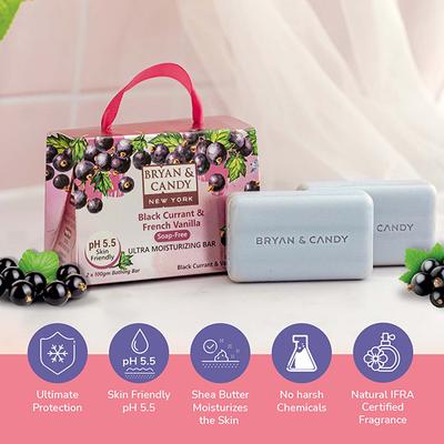 Bryan & Candy Black Currant Bathing Bar 230 gm - Soaps