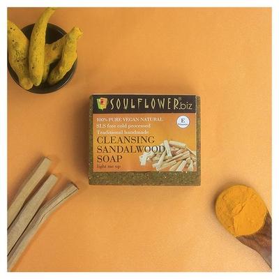 Soulflower Soap - Cleansing Sandalwood 150 gm - Soaps