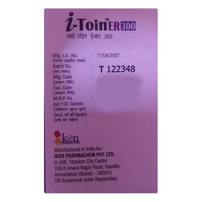 I TOIN ER 300 Tablet 30's - Epilepsy/Convulsion-Ant