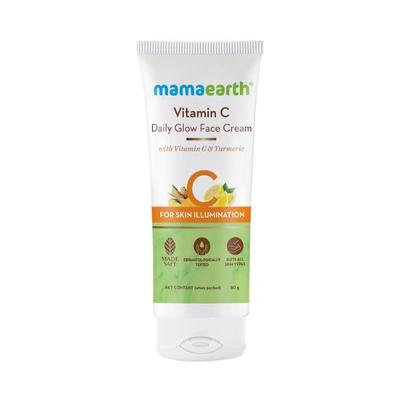 Mamaearth Vitamin C Daily Glow Face Cream With Vitamin C & Turmeric for Skin Illumination 80 gm - Face Moisturizers