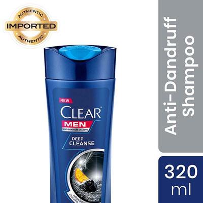 Clear Men Deep Cleanse Anti-Dandruff Shampoo with Activated Charcoal 320 ml - Shampoos