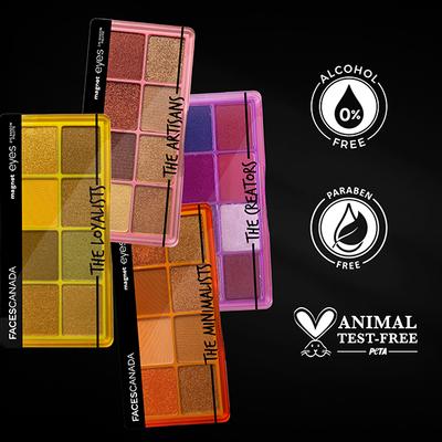 Faces Canada Magneteyes 8 Highly Pigmented Shades Eyeshadow Palette - The Artisans, 6.4gm - Eye Shadow Palettes