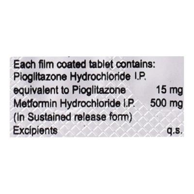 PIO M 15mg Tablet 15'S - Diabetes-Ant