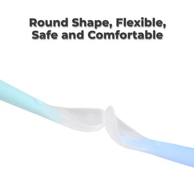 R for Rabbit Safe Feed Silicon Spoon - Blue 1's - Feeding & Nursing