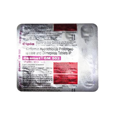 OKAMET GM 502 Tablet 15's - Diabetes-Ant
