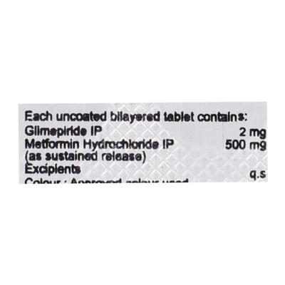 GLIPREZ MF 2mg Tablet 10's - Diabetes-Ant