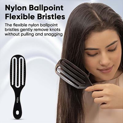 Vega Hair Brush,Vented Detangling Hair Brush for Women and Men, for Quick Blow Drying (DTB-02) 94 gm - Hair Brushes