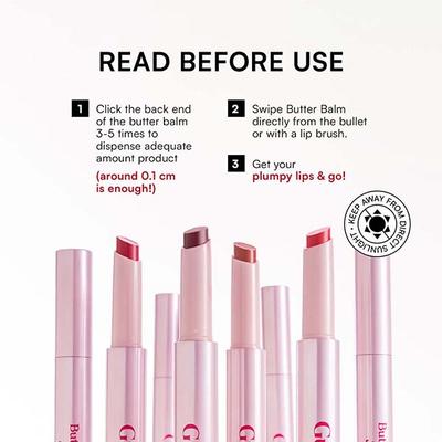 Gush Beauty Hybrid Gloss Butter Balm Stick - Pout 1.7 gm - Lip Glosses