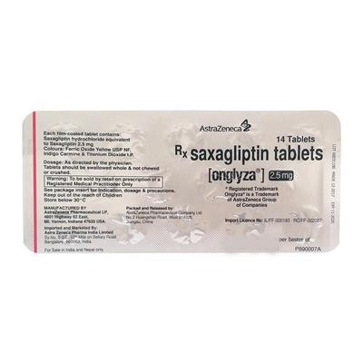 Onglyza 2.5mg Tablet 14'S - Diabetes-Ant