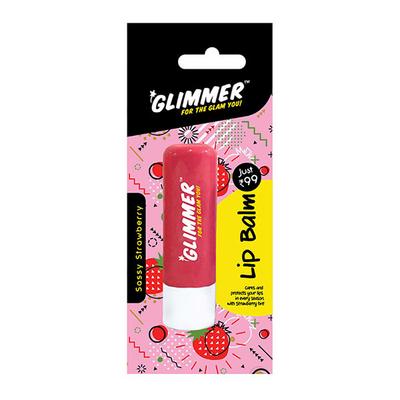 GLIMMER LIP BALM STAWBERRY 4.5 gm (N) - Lip Balms