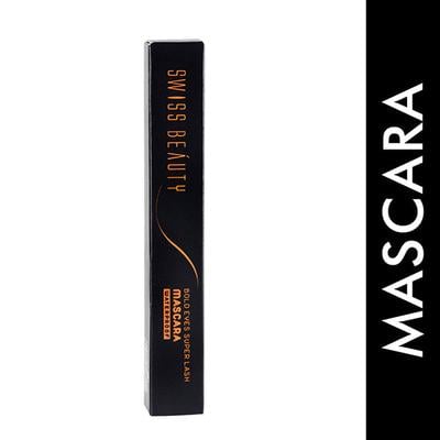 Swiss Beauty Bold Eyes Super Lash Waterproof Mascara - (Black) 7.5 ml - Eyeshadow, Bases & Primers