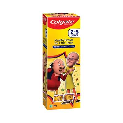 Colgate-Palmolive, Colgate Kids Toothpaste, Bubble Fruit Flavor (2-5 Years) 80 gm - Toothpaste