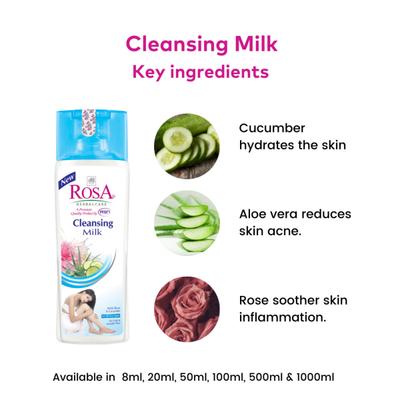 Rosa Cleansing Milk 1000 ml - Face Wash & Cleansers