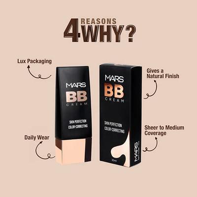 MARS Lightweight BB Cream Foundation - Fair 30 ml - Foundation