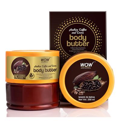 WOW Skin Science Arabica Coffee and Cocoa Body Butter 200 ml - Lotions & Creams