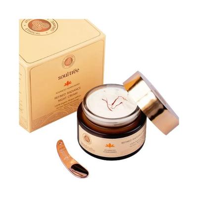 SoulTree Advanced Kumkumadi - Refined Radiance Night Cream 50 gm - Night Cream
