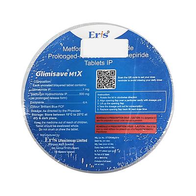 GLIMISAVE M1X Tablet 30's - Diabetes-Ant