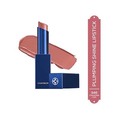 Chambor Tres Shine Plump++ Lipstick - Chamonix Chic 3 gm - Lipsticks