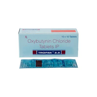 Tropan 2.5mg Tablet 10'S - Bladder And Prostate Disorders-Dru