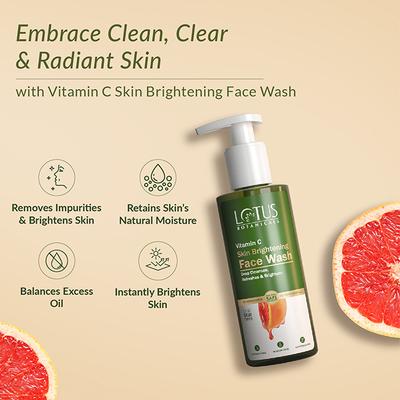 Lotus Botanicals Skin Brightening Face Wash 180 ml - Face Wash & Cleansers