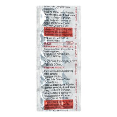 Voglitab MD 0.3mg Tablet 10'S - Diabetes-Ant