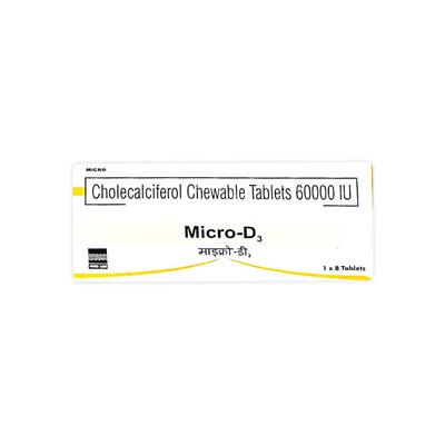 MICRO D3 Chewable Tablet 8's - Supplements-Vit