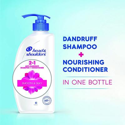 Head and Shoulders 2-In-1 Smooth and Silky Anti Dandruff Shampoo + Conditioner 650ml - Shampoos