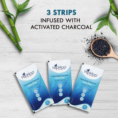 HipHop Charcoal Nose Strips Men Blackhead Remover Strips 3's - Face Wash & Cleansers