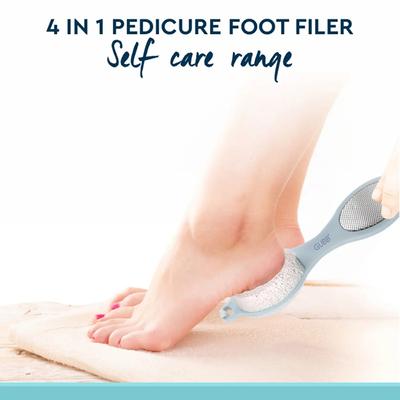 Gubb 4 Way Pedicure Set Cleanses Exfoliates Files 1's - Manicure & Pedicure Kits