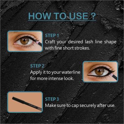 Matt Look Colorite Eye Pencil Enriched with Vitamin E, Boundless White-02 0.9 gm - Kajal & Kohls