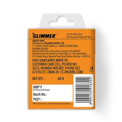 Glimmer Safety Pin 60's - Loofahs & Sponges