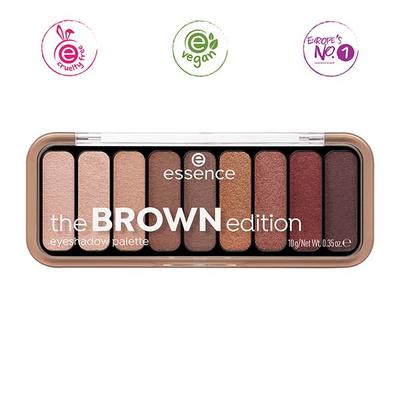 Essence The Brown Edition Eyeshadow Palette 30 Gorgeous Browns 10gm - Eyeshadow, Bases & Primers
