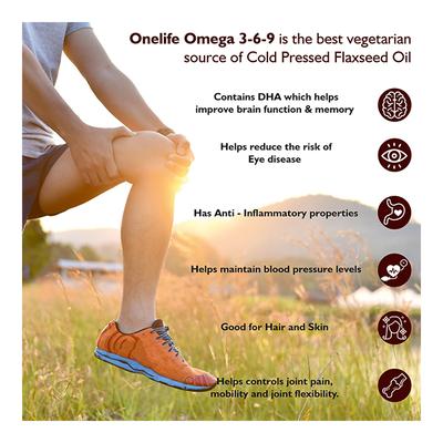 Onelife Omega 3-6-9 Softgels 60's - Omega Fish Oil Fatty Acids