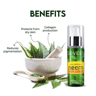Jovees Herbal Neem Skin Toner For Face & Skin Toner For Protection From Sun Damage & Tanning - Toners