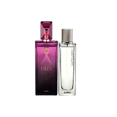 Ajmal Diza EDP Fruity Floral Perfume And Titanium EDP Citrus Spicy Perfume 200 ml - Perfumes (Edt/Edp)
