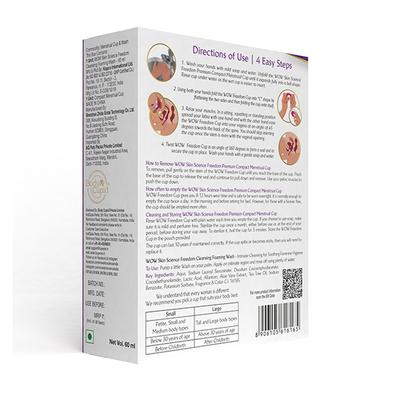 WOW Skin Science F&G Freedom Reusable Menstrual Cup & Wash - Large (Post Childbirth) 1's - Menstrual Cups