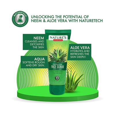 Nature's Essence Face Scrub - Neem & Aloe 65 ml - Face Scrubs