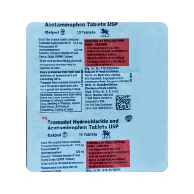 Calpol T 325/37.5mg Tablet 15'S - Pain relief-Nsa