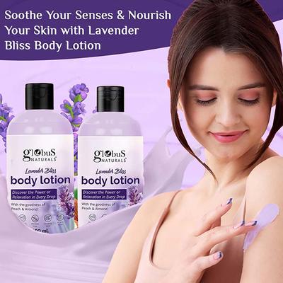 Globus Naturals Lavender Bliss Body Lotion, 200ml each 2's - Creams, Lotions & Oils