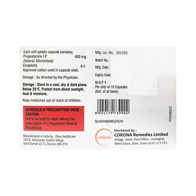 CHOP 400mg Capsule 10's - Hormonal Therapy-Oes