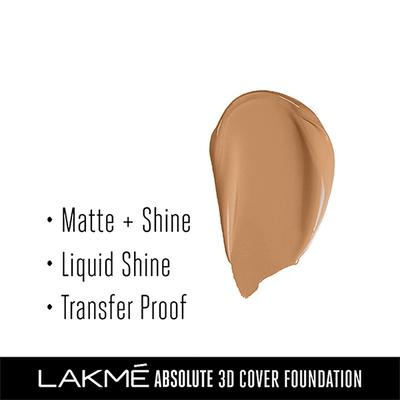 Lakme Absolute 3D Cover Foundation Cool Walnut 15 Ml - Foundation