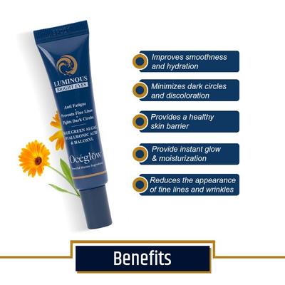 Oceglow Luminous Bright Under Eye Cream for Women & Men, Stop Anti Aging & Wrinkles All Skin Types 15 ml - Under Eye Creams & Serums
