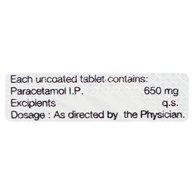 Doliprane 650mg Tablet 10'S - Fever-Ana
