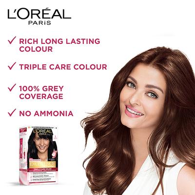 L'Oreal Paris Excellence Creme Hair Color, 1 Black 168 Gm - Crème