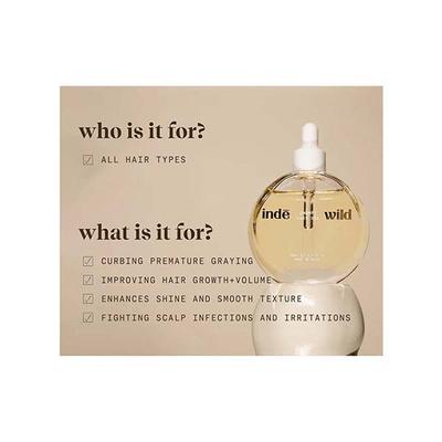 Inde Wild Champi Hair Oil with Bhringraj, Brahmi, Amla for Regrowth, Hairfall and Dandruff 130 ml - Hair Oils