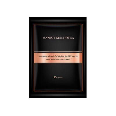 Myglamm Manish Malhotra Beauty By MyGlamm Illuminating Golden Face Sheet Mask With Tangerine Peel Extract 20 gm - Face Packs